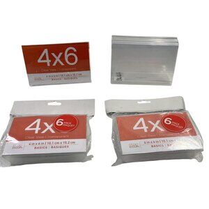 Clear Acrylic Photo Frames Slanted Standing Picture Display Sign Holder Lot 4x6